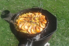 Paella au barbecue